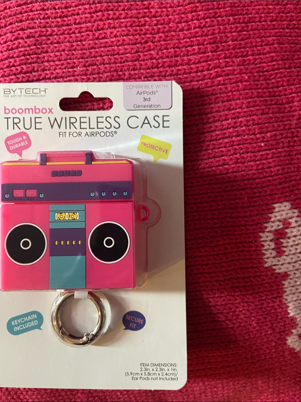 Pink Boombox True Wireless Case for AirPods (3rd Gen)